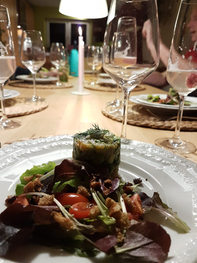 Avocado/Lachs-Türmchen